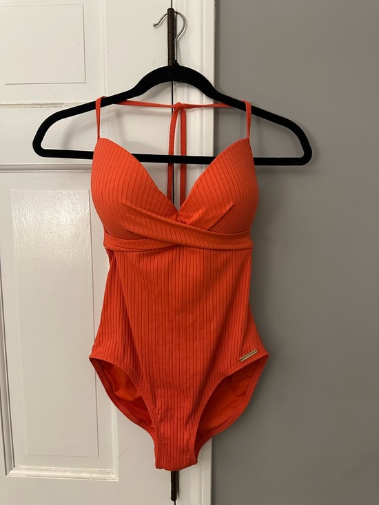 Vince Camuto Other - Vince Camuto Orange Ribbed One-Piece Swimsuit